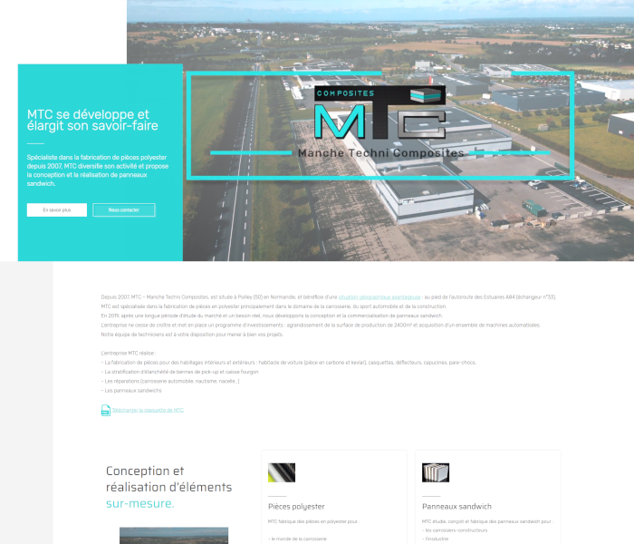 site internet mtc composites